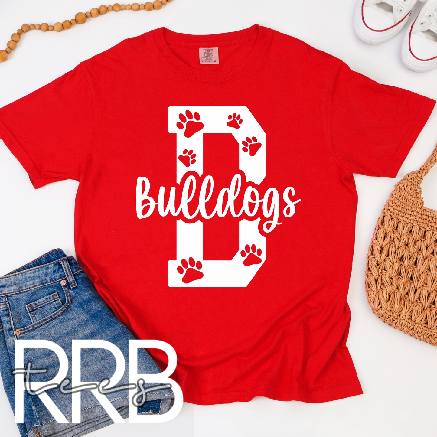 Big B Bulldogs Paws Graphic Tee