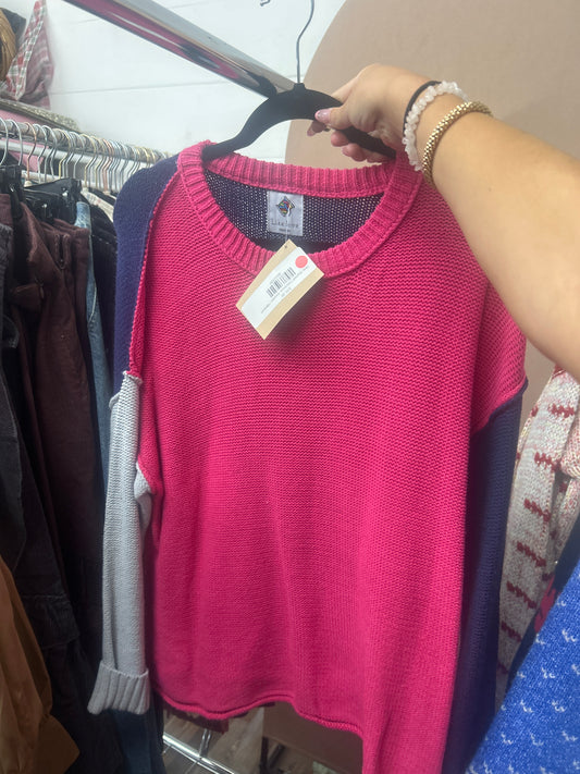 Help Yourself Colorblock Sweater