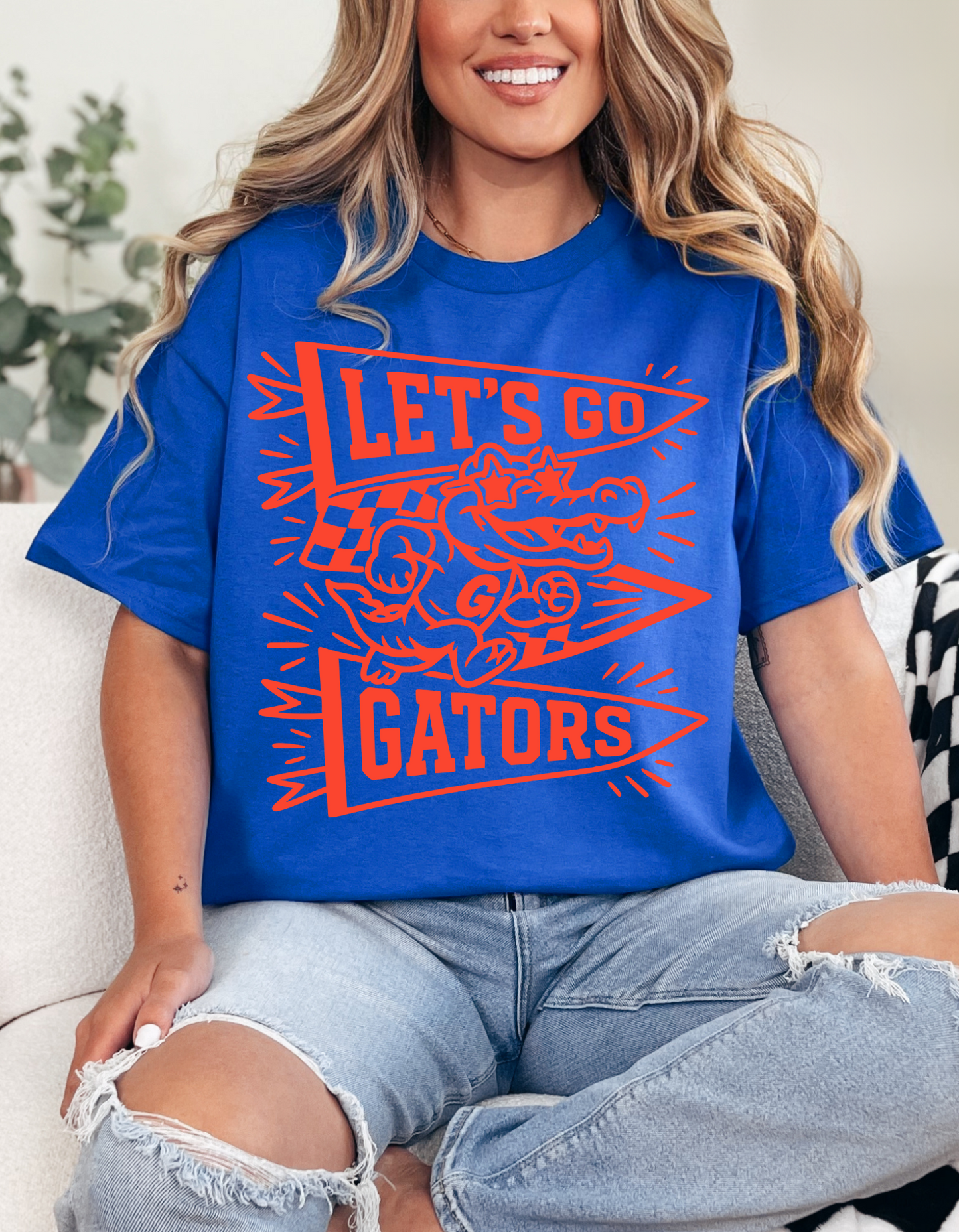 Let's Go Gators Flags Graphic Tee