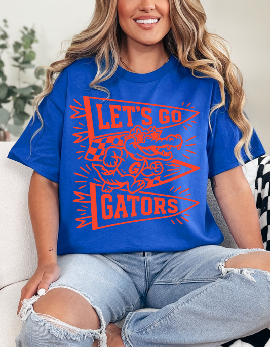 Let's Go Gators Flags Graphic Tee