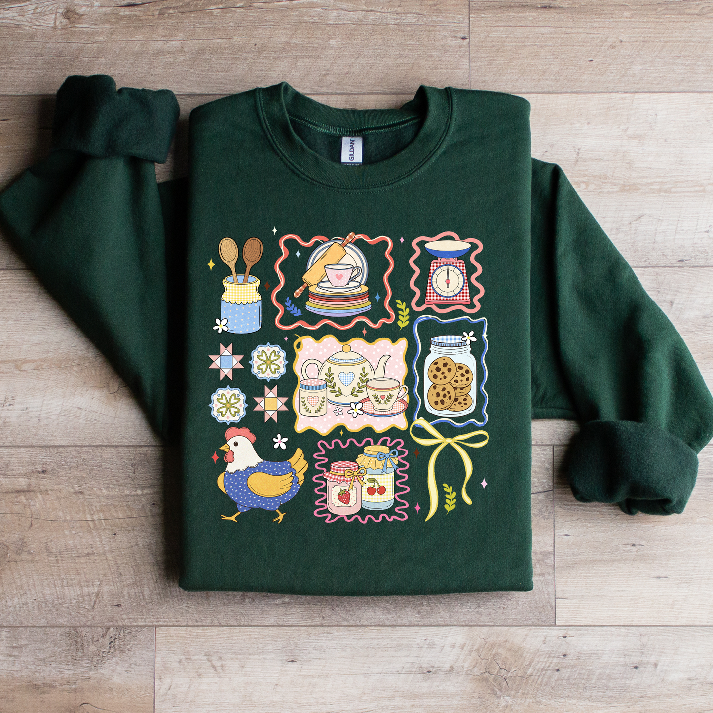 Baking Vintage Collage Graphic Tee