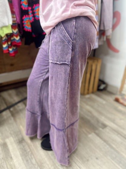 Talk Sweet To Me Flare Pants - Violet