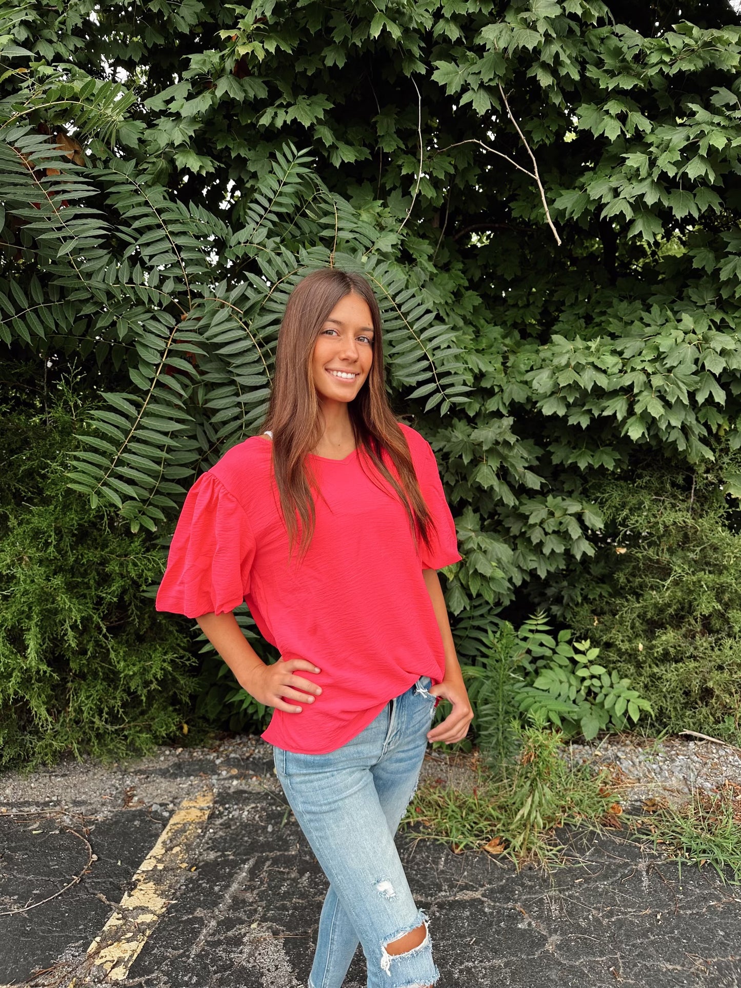 Happy Days V Neck Blouse {2 Colors}