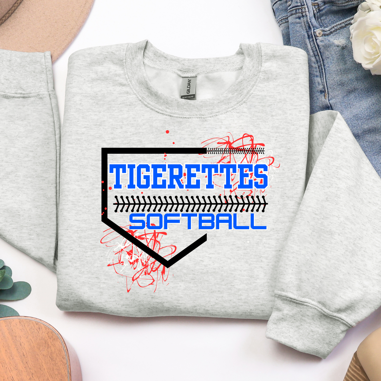 Home Plate Baseball/Softball Custom Mascot Graphic Tee