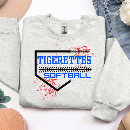 Home Plate Baseball/Softball Custom Mascot Graphic Tee