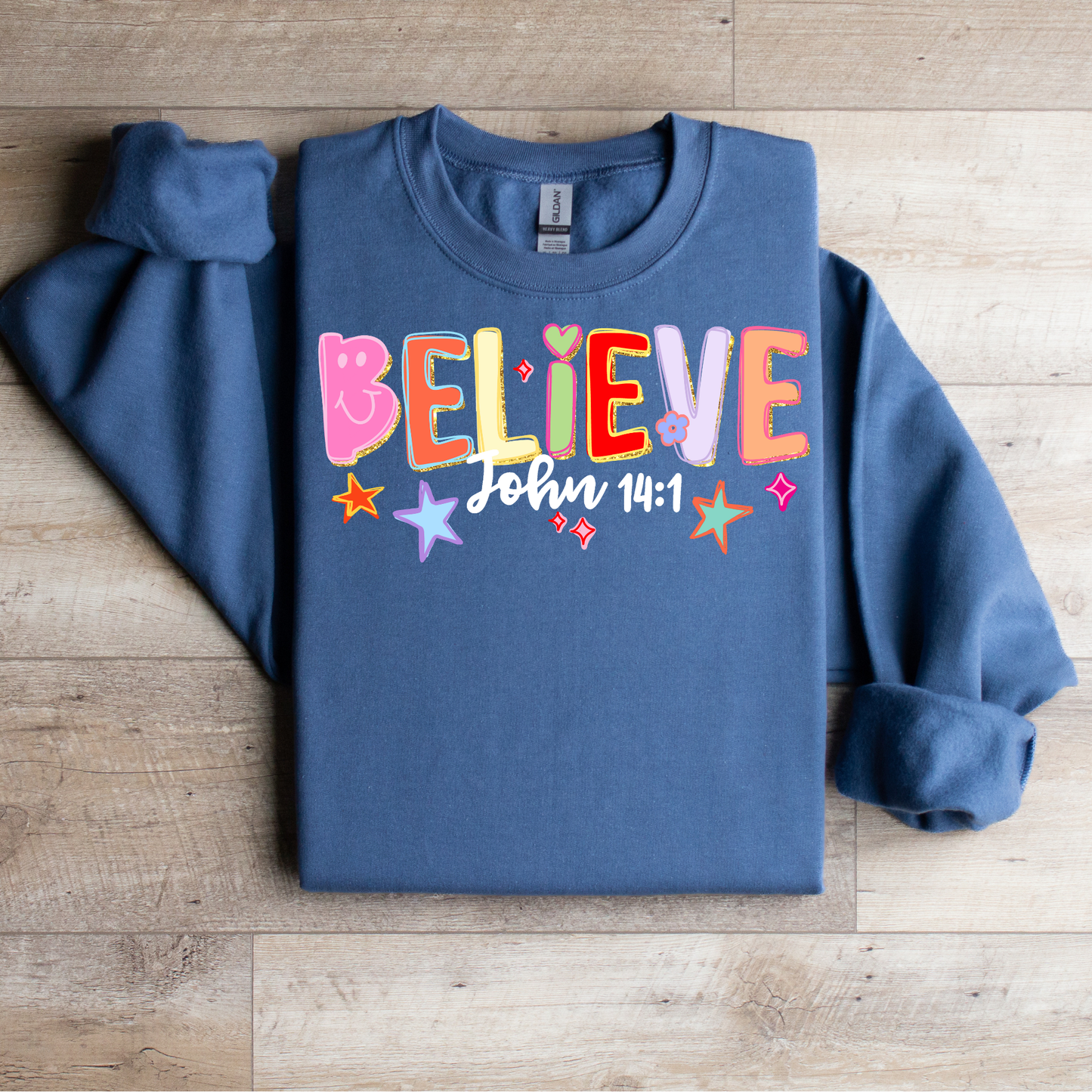 Doddle Believe John 14:1 Graphic Tee