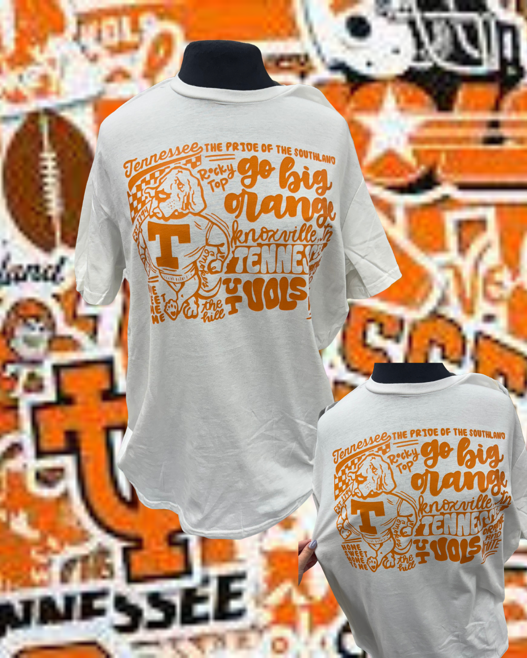 Go BIg Orange Graphic Tee - Orange Ink