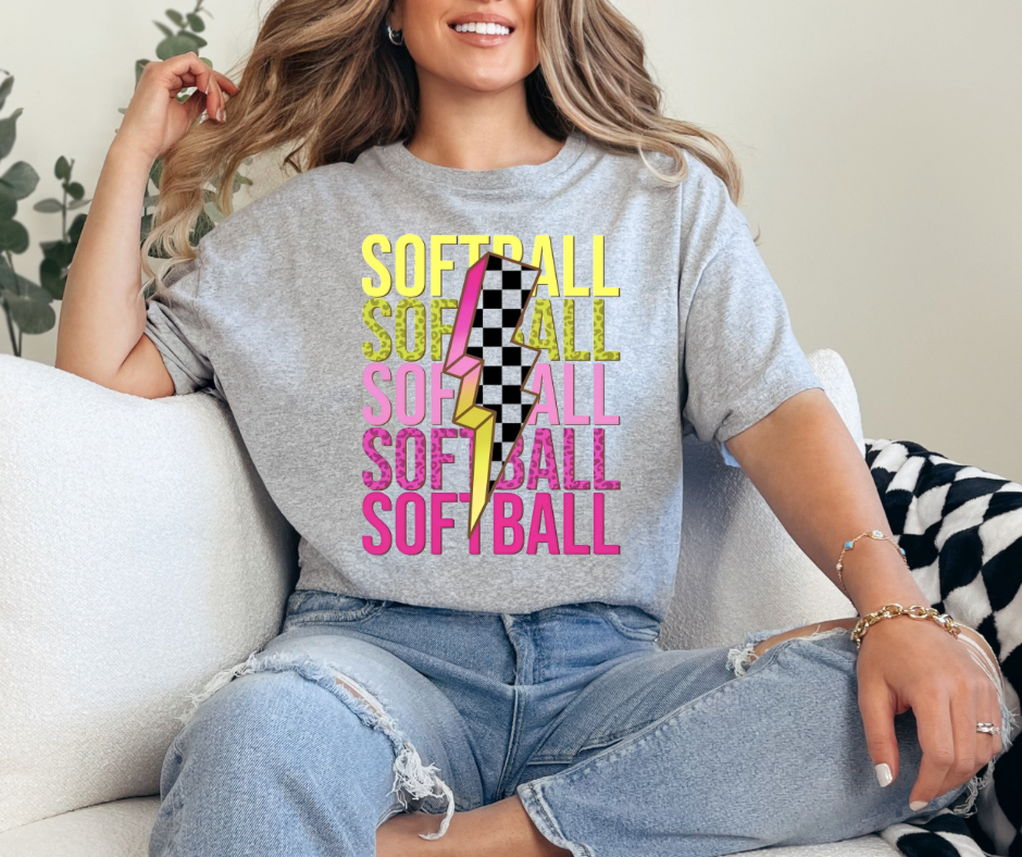 Softball x5 Graphic Tee - Adult