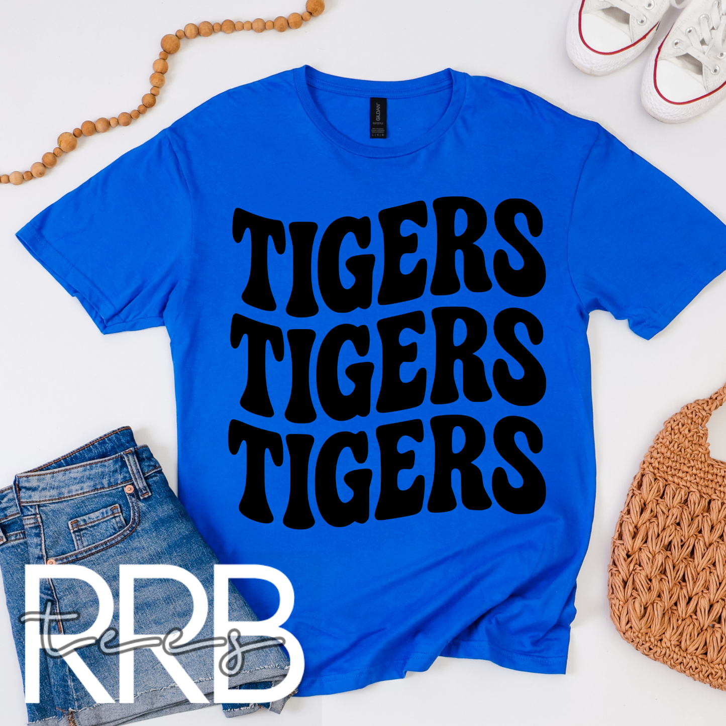 Wavy Tigers x3 Graphic Tee