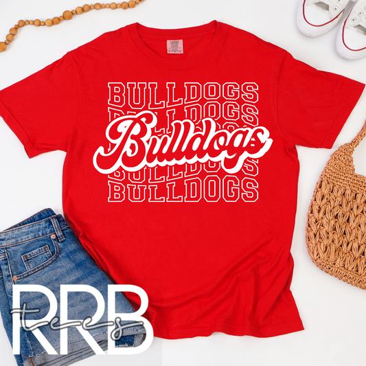 Wavy Bulldogs x4 Graphic Tee
