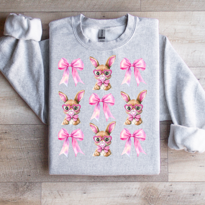 Smart Bunnies & Pink Bows Graphic Tee