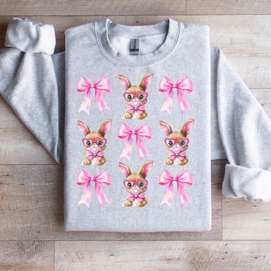 Smart Bunnies & Pink Bows Graphic Tee