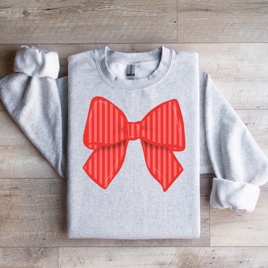 Striped Bow Graphic Tee