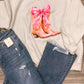 Bows And Boots Graphic Tee - Youth