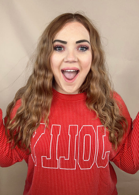 Jolly Ribbed Long Sleeve Top