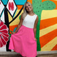 Live a Little Half Color A-Line Midi Dress {2 Colors}