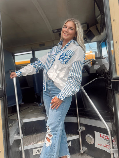 Dralin' Details Long Sleeve Top