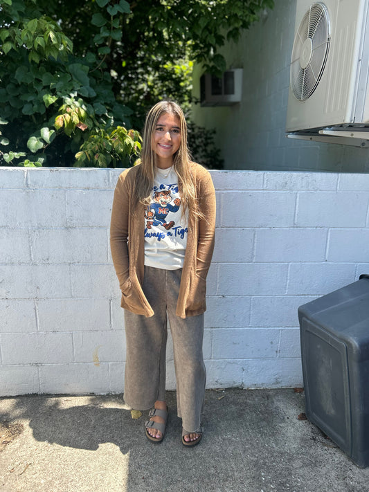 DOORBUSTER Cardigan - Deep Camel