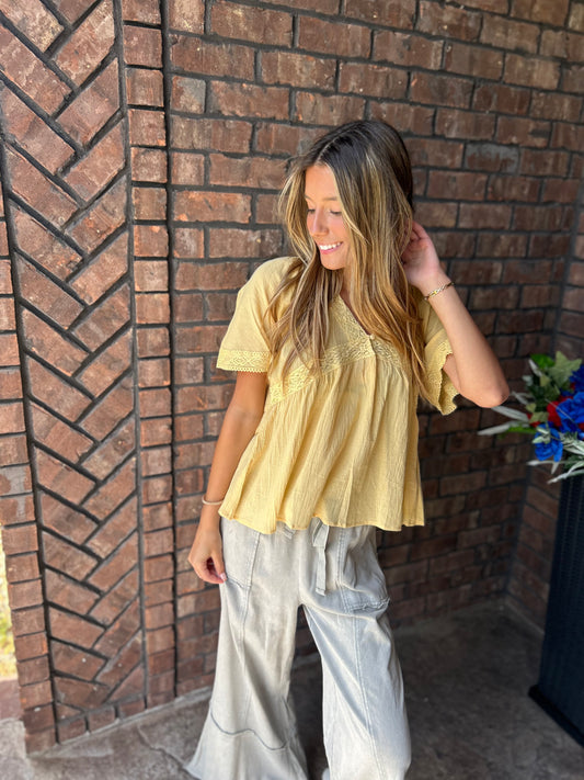 Talk Sweet To Me Flare Pants - Sleet