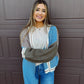 Hayride Honey Chunky Cardigan - Blue