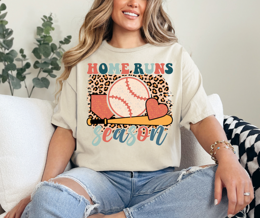 Home Runs Season Graphic Tee - Adult