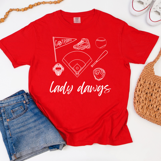 Baseball/Softball Things Custom School Graphic Tee
