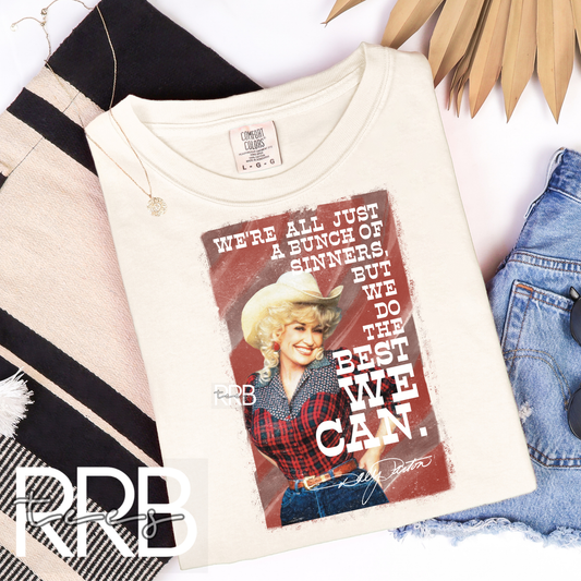 We're All Just a Bunch of Sinners Graphic Tee
