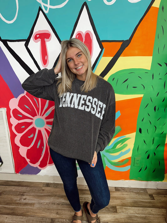 Tennessee Ribbed Graphic Sweatshirt {3 Colors}