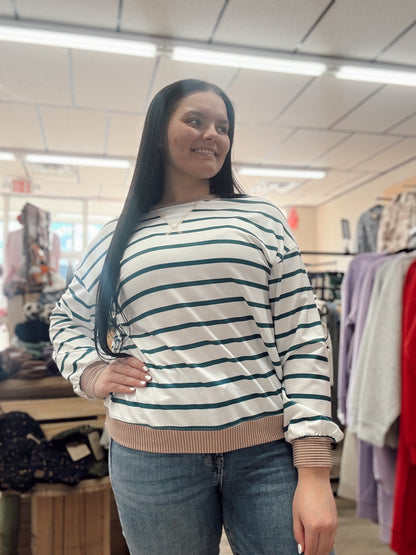 Twist and Shout Striped Long Sleeve Top