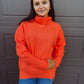 Pumpkin Patch Cozy Turtleneck Sweater - Orange