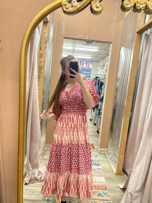 Run To You Floral Midi Dress