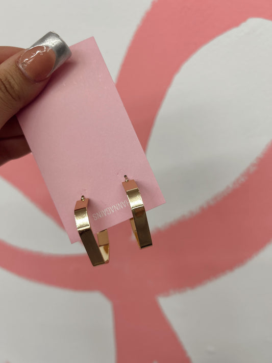 Geo Gold Hoop Earrings (3)