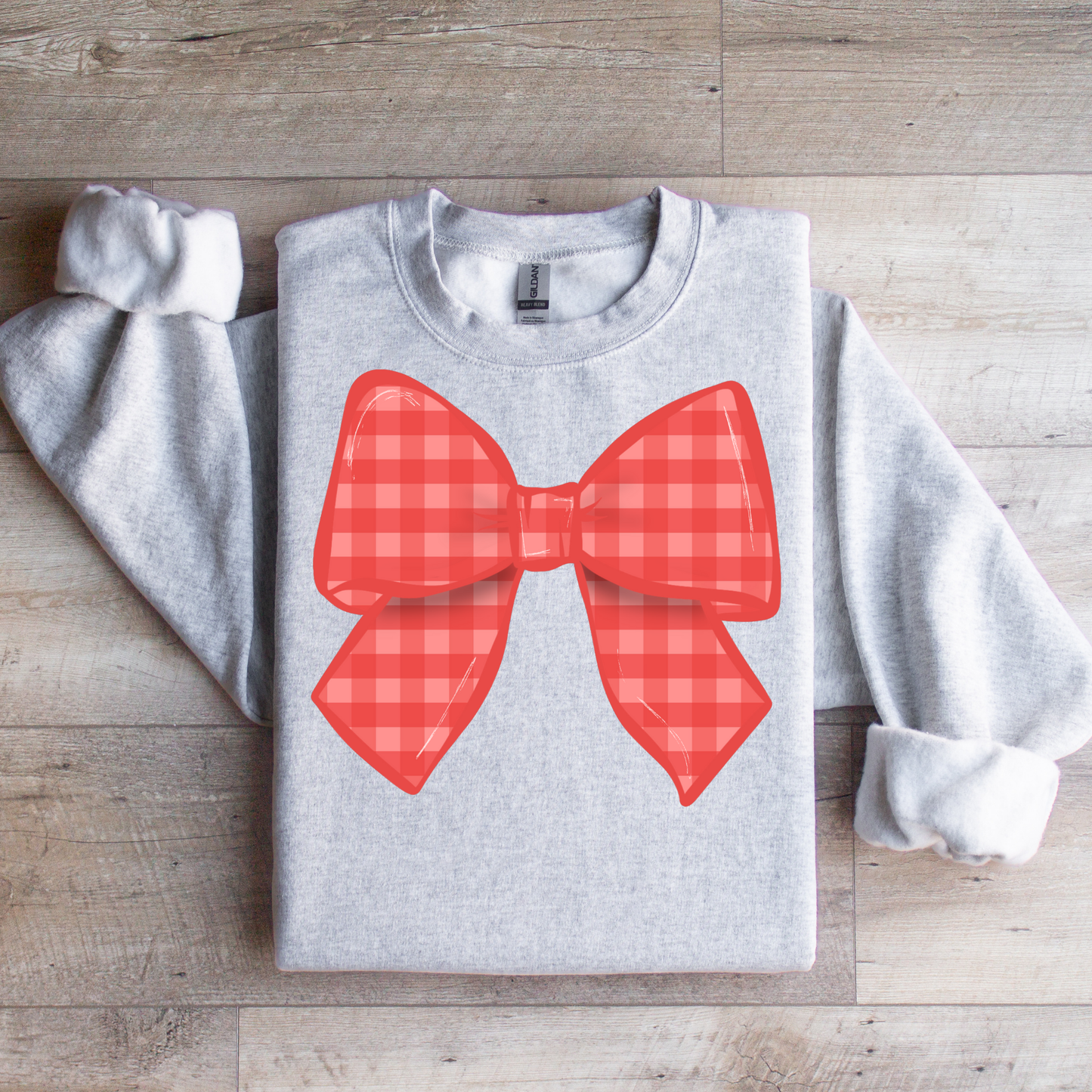 Checkered Bow Graphic Tee