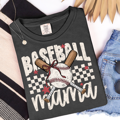 Baseball Mama Cream Graphic Tee