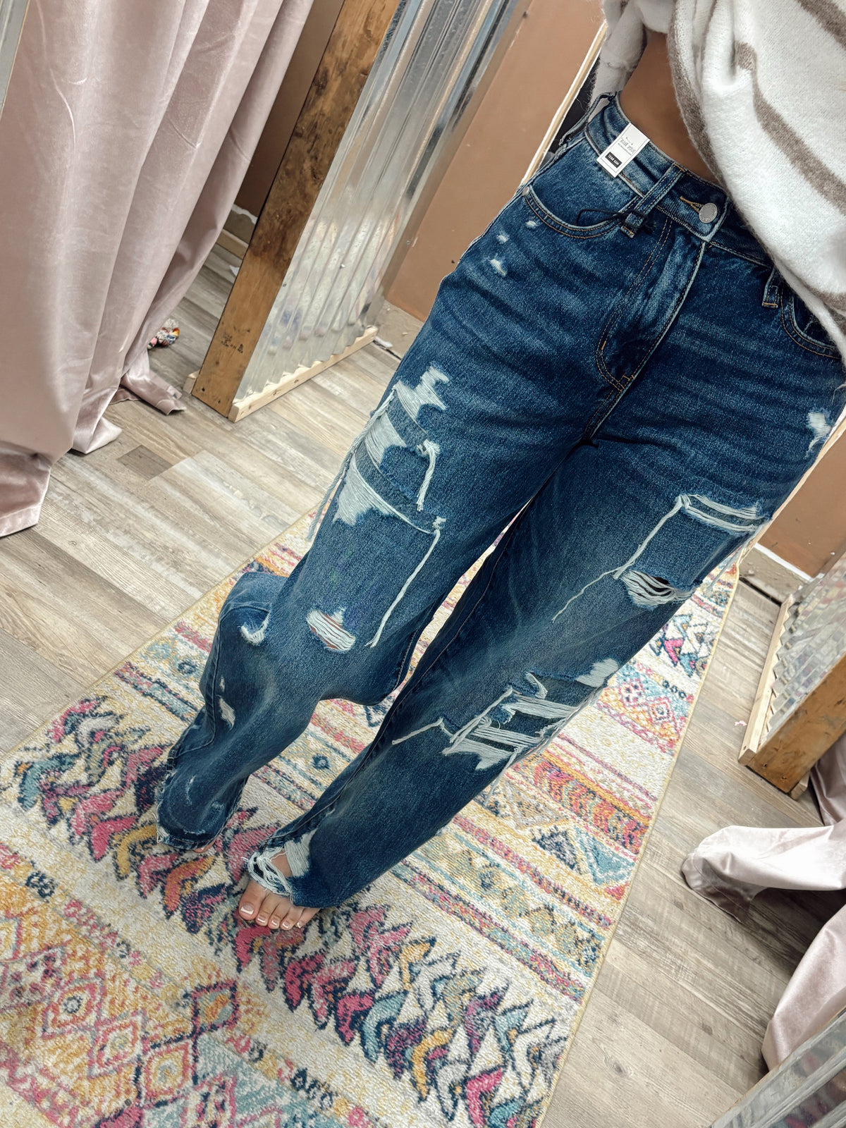Jolene JUDY BLUE High Waste Wilhelmina Baggy Jeans