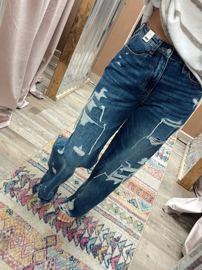 Jolene JUDY BLUE High Waste Wilhelmina Baggy Jeans