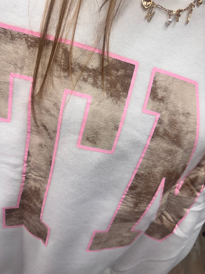 Tennessee/TN Reversible Ash Mock Neck Sweatshirt