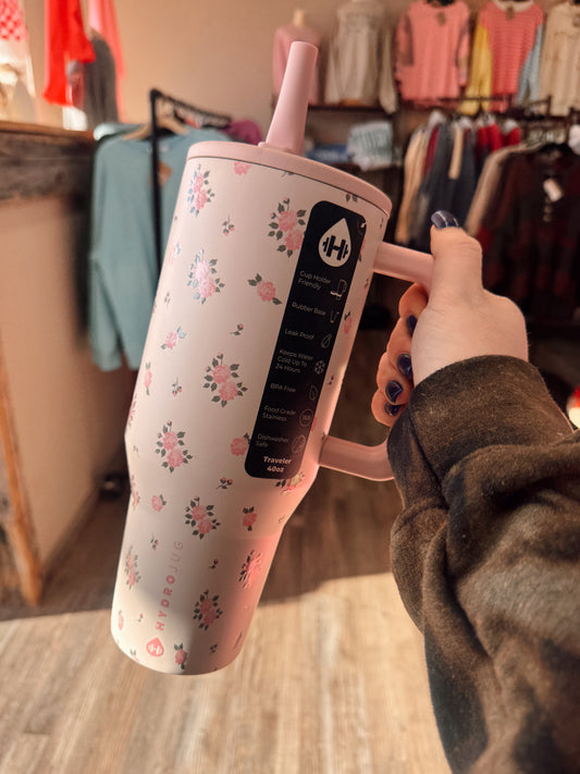HydroJug 40 oz Traveler Tumbler - Wildrose