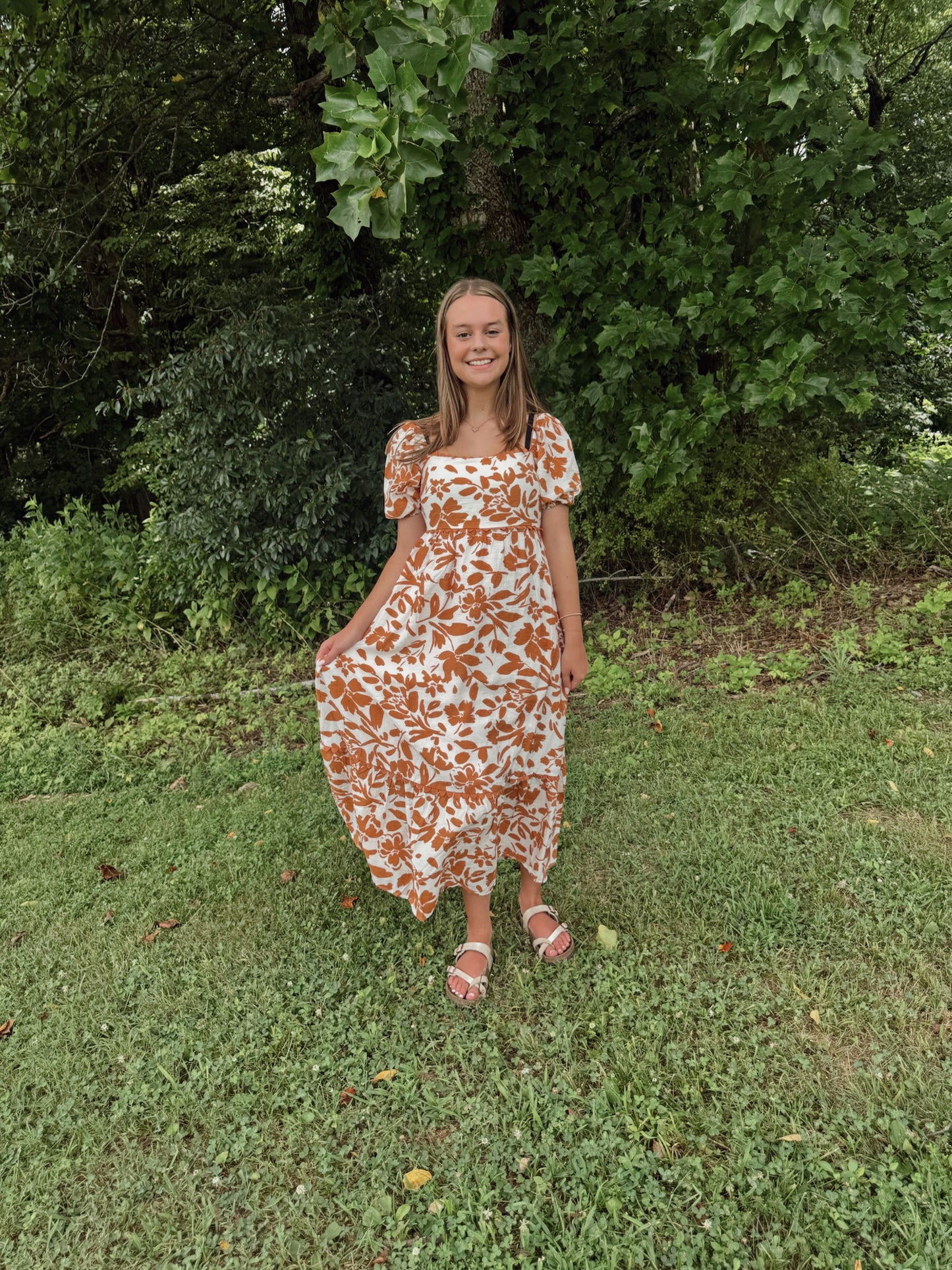 Kind Words Floral Midi Dress
