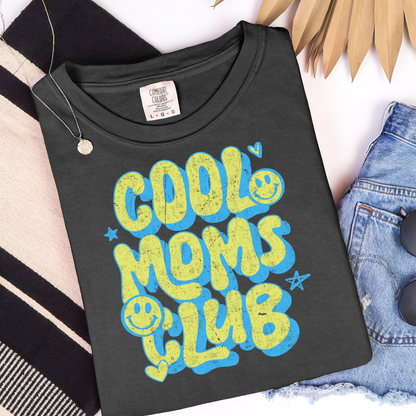 Neon Cool Moms Club Graphic Tee