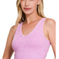 Reversible Washed Ribbed 2 Way Seamless Brami - 10 colors