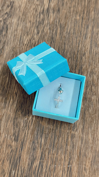 Faith & Love Cross Ring - Silver