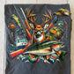 Hunting Fishing Collage Graphic Tee