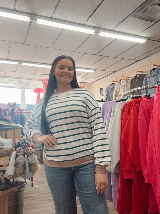 Twist and Shout Striped Long Sleeve Top