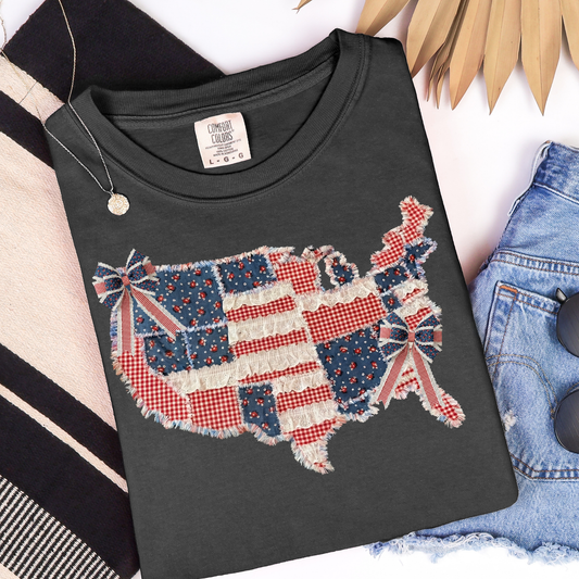 Ruffled United States of America Graphic Tee