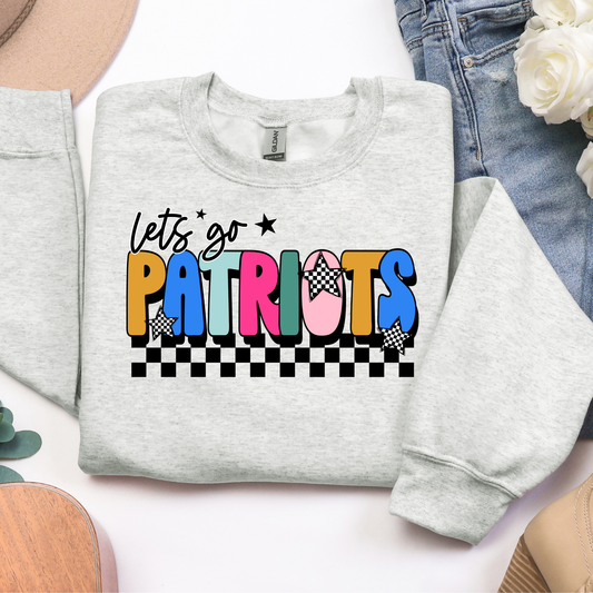 Rainbow Let's Go Patriots Graphic Tee
