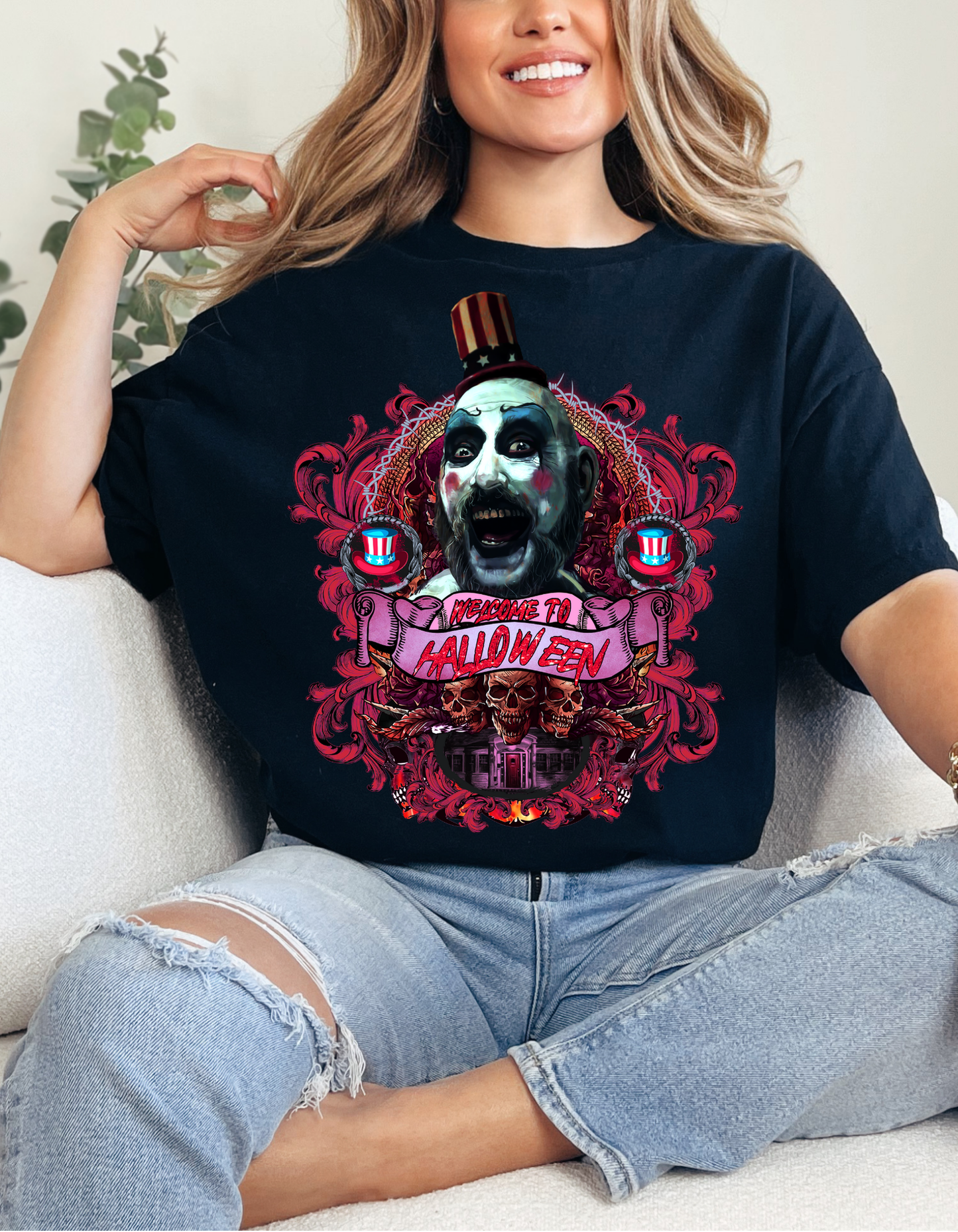 SCARY HALLOWEEN GRAPHIC TEE - 34