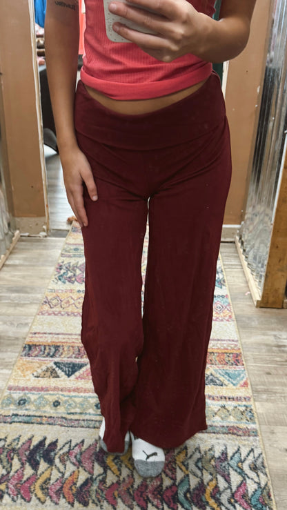 Wrong Turn Fold Over Pants - Rust