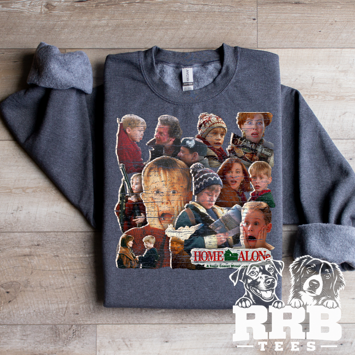 Home Alone Grunge Collage Graphic Tee