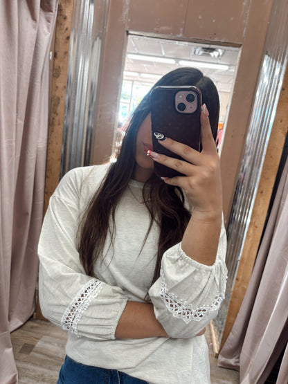 DB - Oatmeal 3/4 Length Top